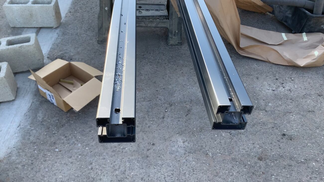 Black Aluminum sliding gate