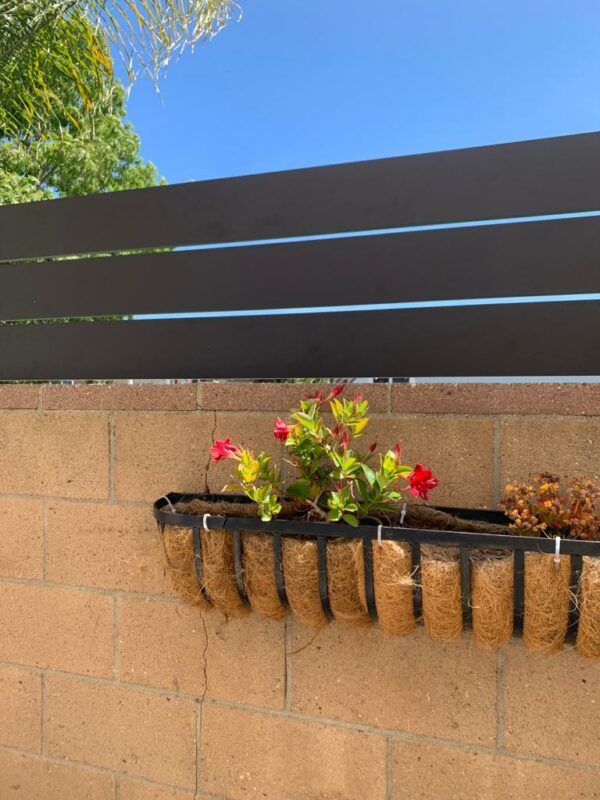 Black Aluminum wall topper