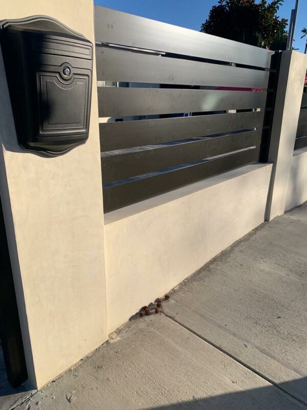 Black fence panels