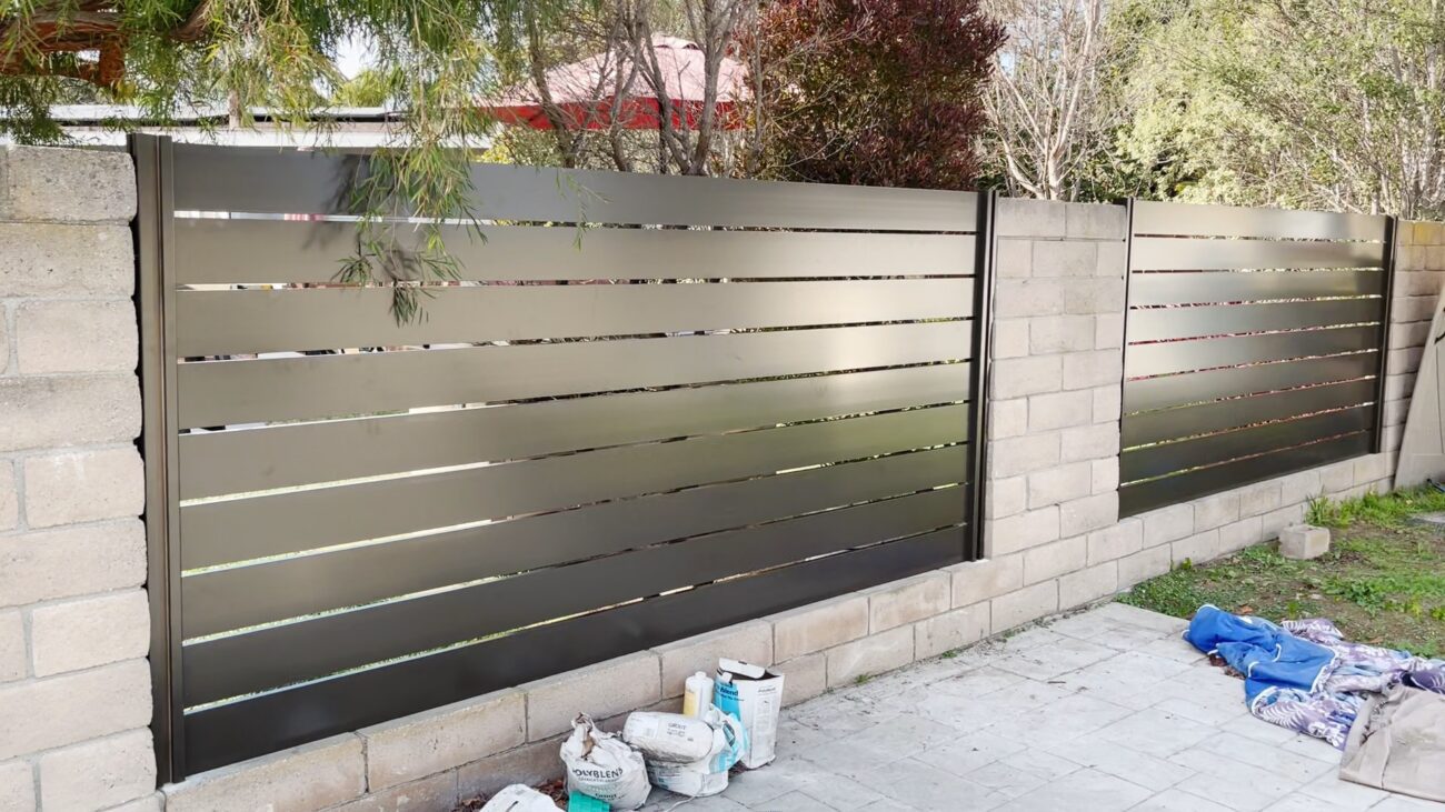 Bronze Aluminum fence panels