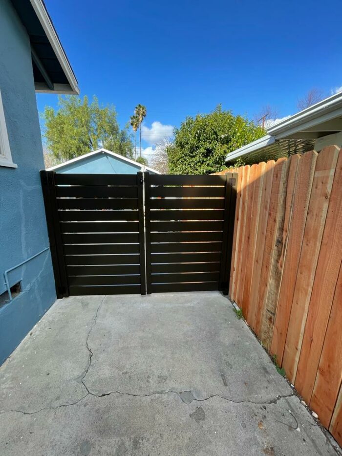 Aluminum swing gate in Metairie, LA Alumission