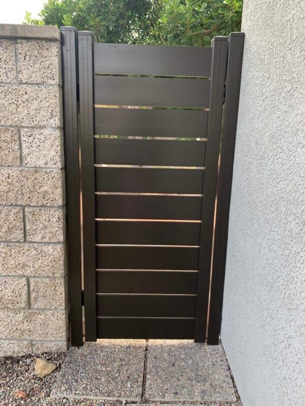 Brown Aluminum Pedestrian gate
