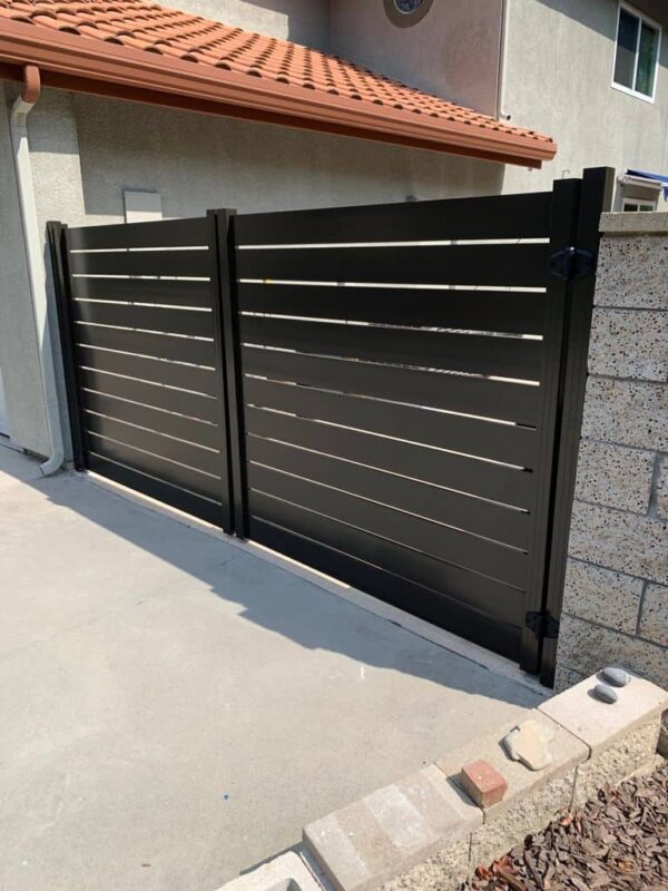 Brown AluminumDouble swing gate