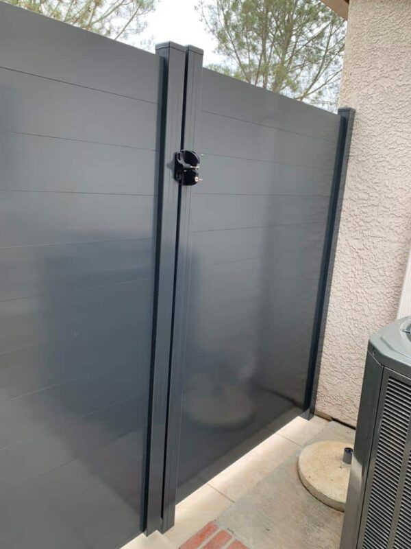 Dark grey pedestrian Aluminum Gate