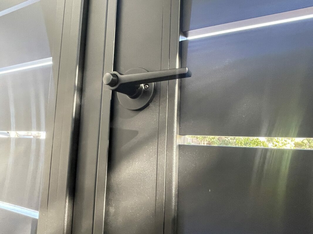 Black Aluminum side gate and panel in Camarillo