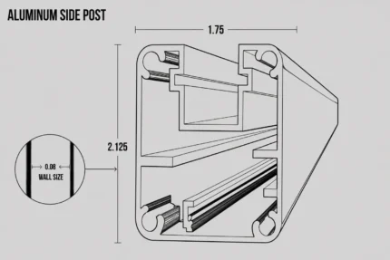 Aluminum Side Post