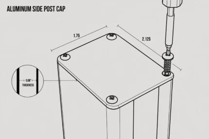 Aluminum Side Post Cap