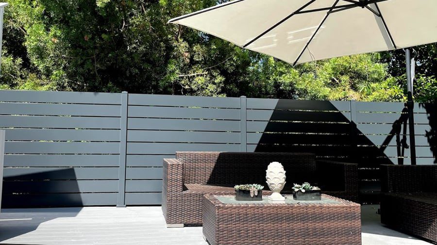 How to install Aluminum fence on a deck