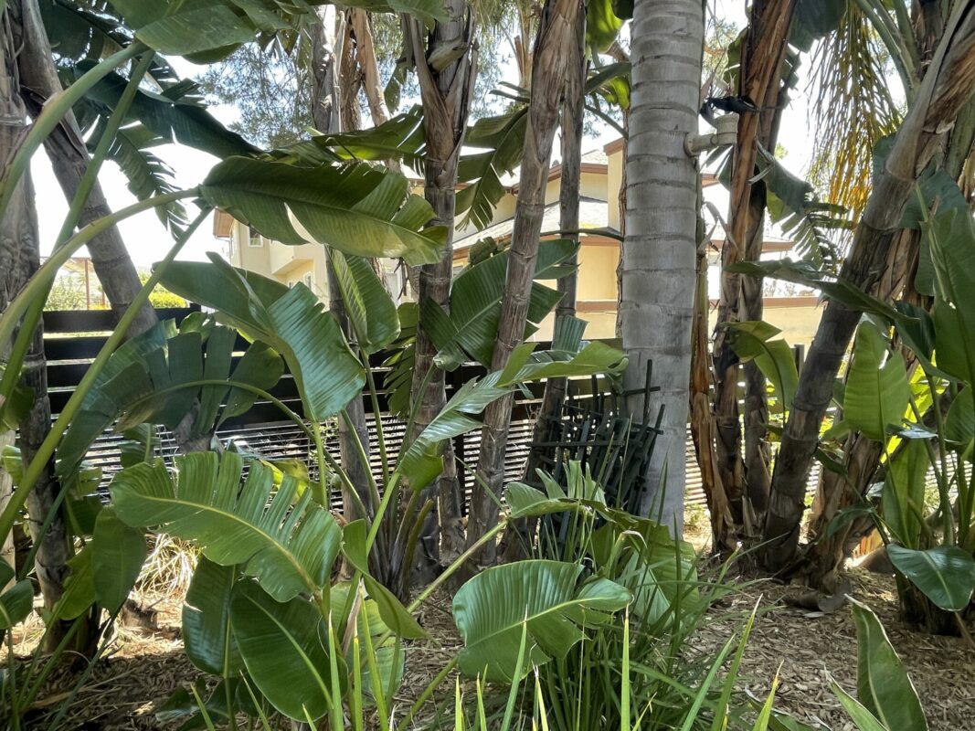 Black Aluminum horizontal fence