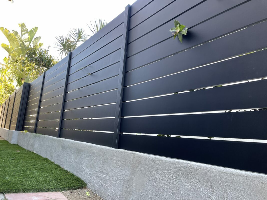 Black Aluminum privacy fence