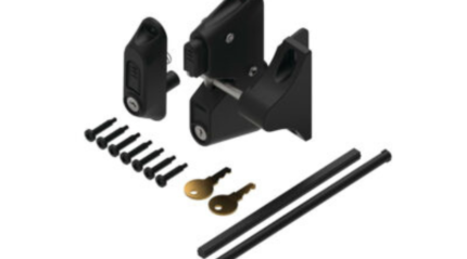 Double Sided Keyed Gate Latch