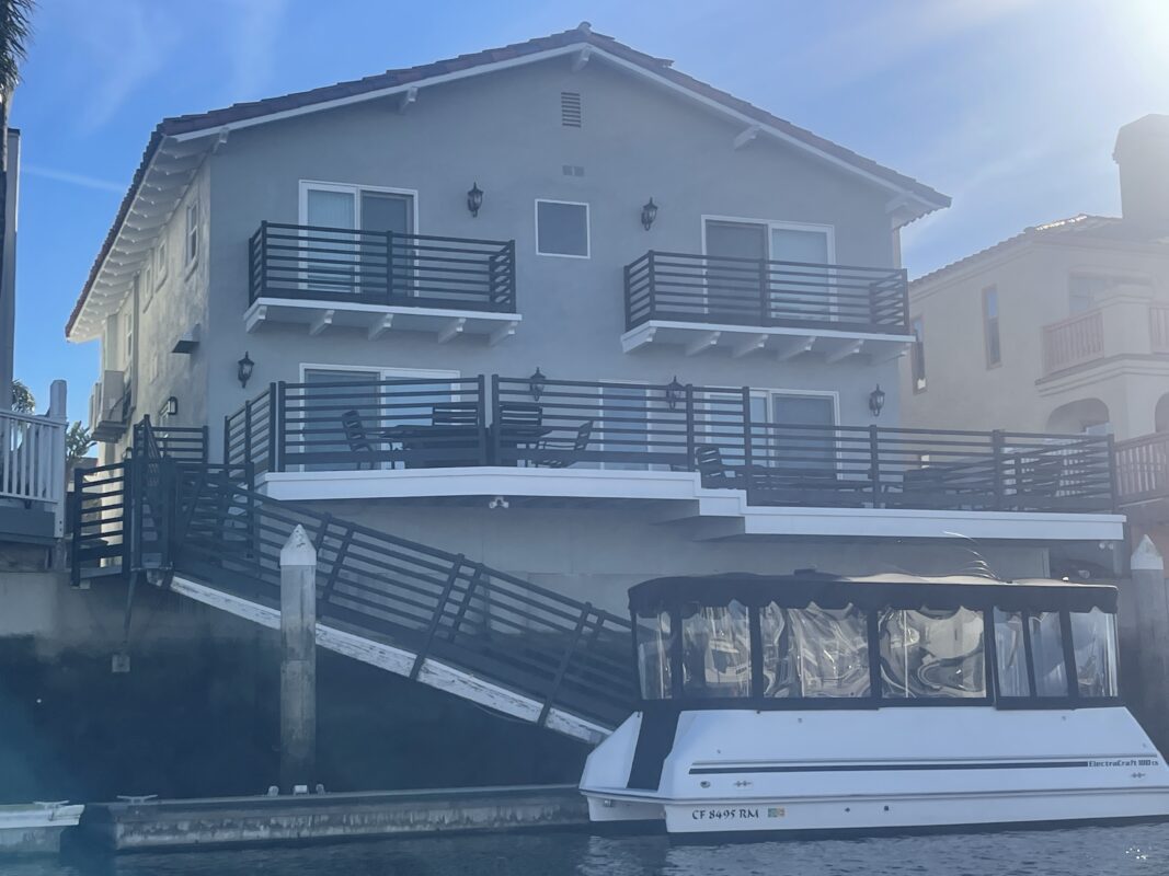 Aluminum railing on the harbor in Oxnard, CA 93035