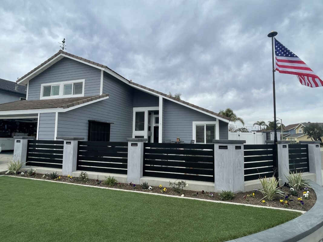 Beautiful curb appeal of a house in Huntington Beach, CA 92642