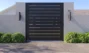 Black 6x6 LA Single swing gate