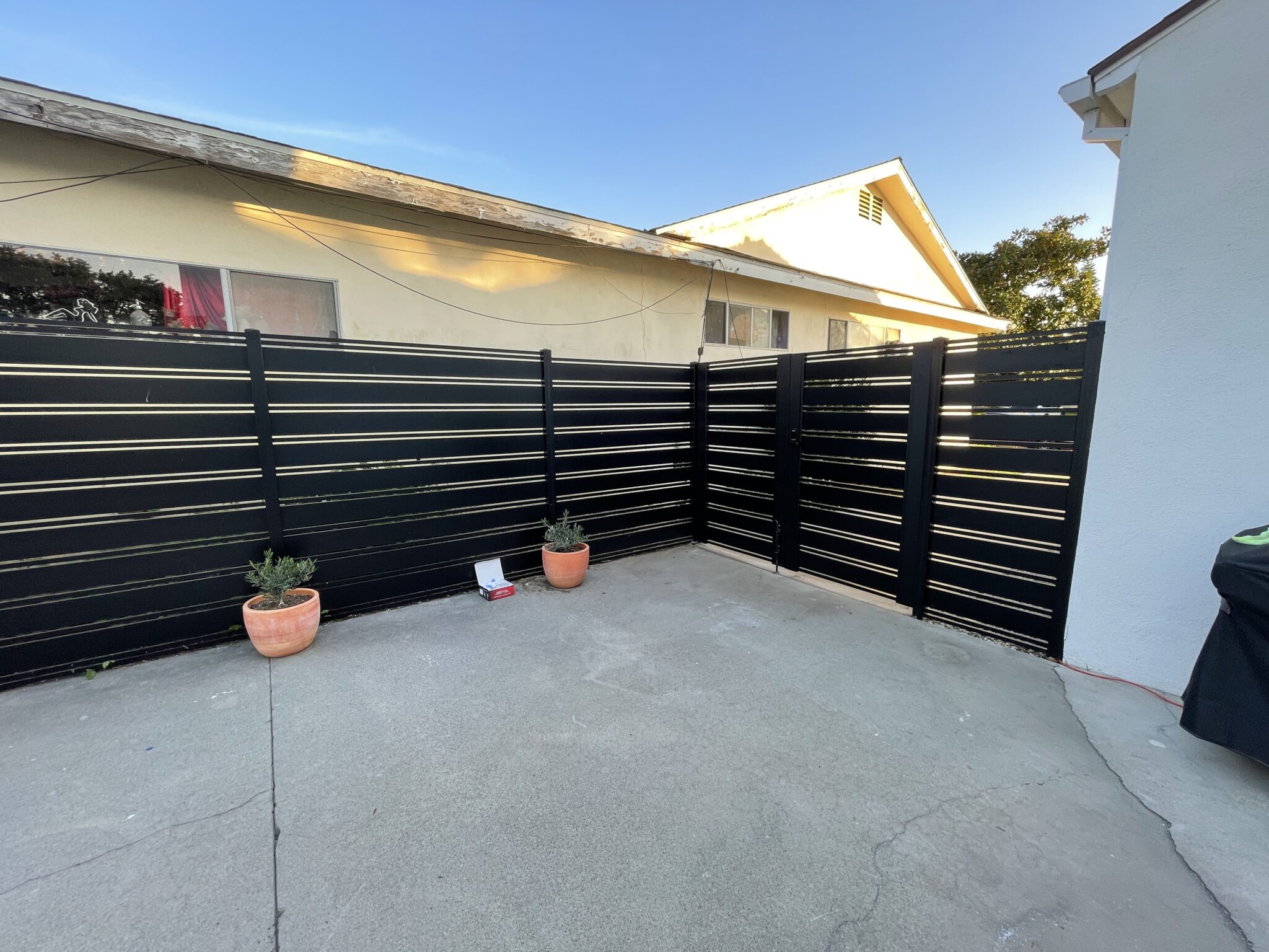 Black Aluminum Double Swing Gates in Los Angeles, CA 90045 - Alumission