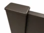 In line Post Cap Two channel Post Cap Bronze