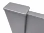 In line Post Cap Two channel Post Cap Light Gray