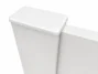 In line Post Cap Two channel Post Cap White