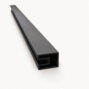 1 Inch Aluminum Slat For Glass in Black powder-coated finish