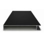6 inch Aluminum Top Snap Slat in deep matte black, shown at proportional 6.000 inch by 0.803 inch profile scale