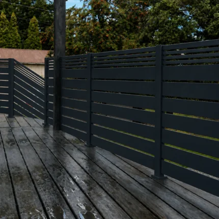 Aluminum Black Railing Kit Dallas Style