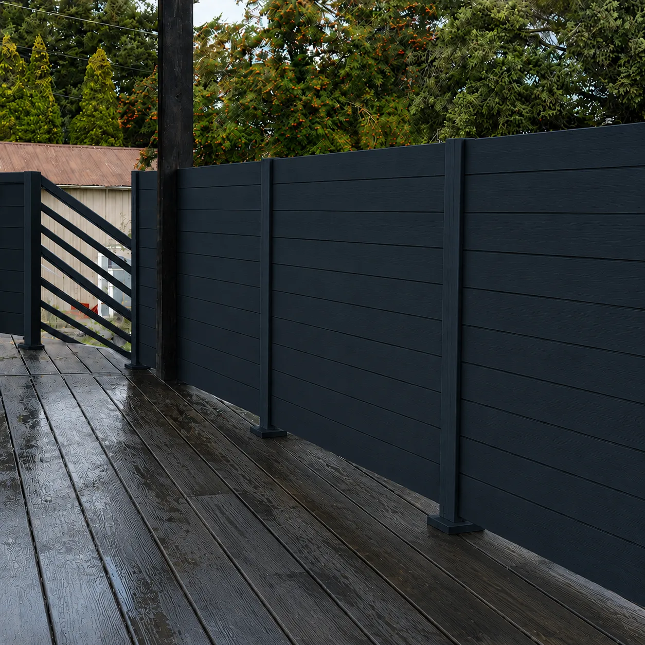 Aluminum Black Railing Kit New York Style