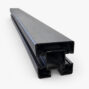Aluminum Post 3 Channel in Black powder-coated finish
