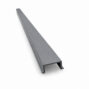 Aluminum Post Cover For Channels in Dark Gray powder-coated finish