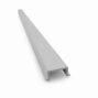 Aluminum Post Cover For Channels in Light Gray powder-coated finish