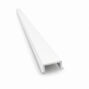 Aluminum Post Cover For Channels in White powder-coated finish