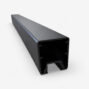Aluminum Side Post in Black powder-coated finish