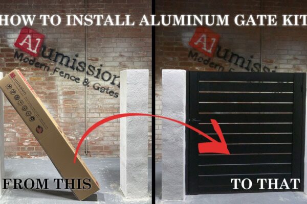 Watch the Alumission aluminum gate kit assembly and installation video