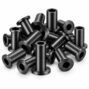 Black stainless steel 1/8 inch cable railing post protector sleeves