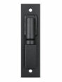 Front view of heavy-duty barrel gate hinge with 8 by 2 inch plate and two mounting holes