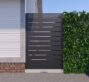 Dallas Style Aluminum Side Panel, 4 ft wide × 6 ft high, Black