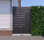 Los Angeles Style Aluminum Side Panel, 4 ft wide × 6 ft high, Black
