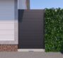 New York Style Aluminum Side Panel, 4 ft wide × 6 ft high, Black