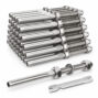 Silver stainless steel swage threaded stud cable railing tension end fittings